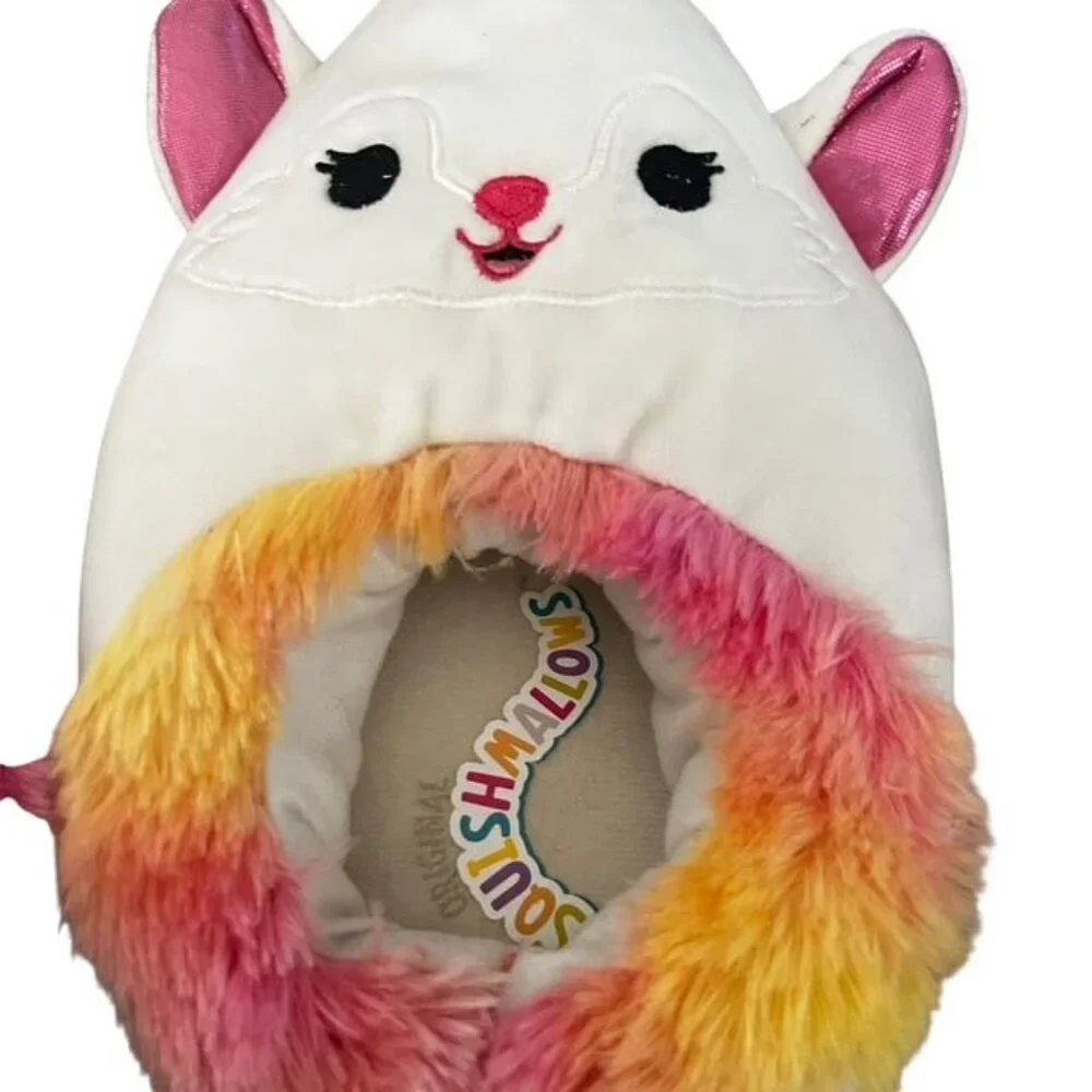 Squishmallows Girls Mouse Slippers Size 2-3
